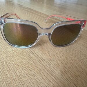 Marc Jacobs Clear and Hot pink Sunglasses